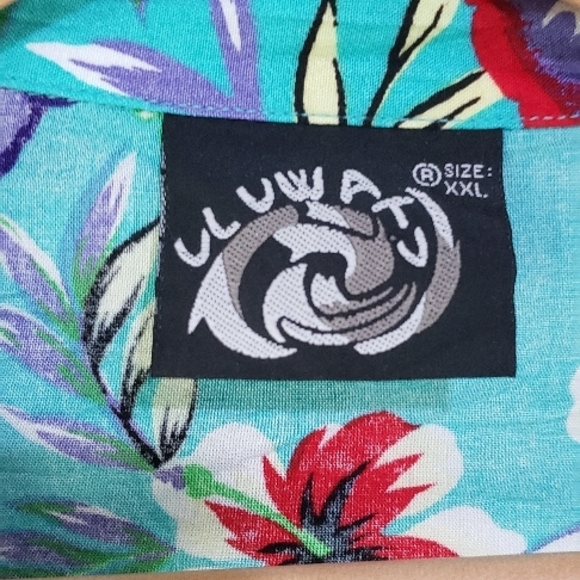 Uluwatu Floral Print Turquoise size XXL - Picture 2 of 8